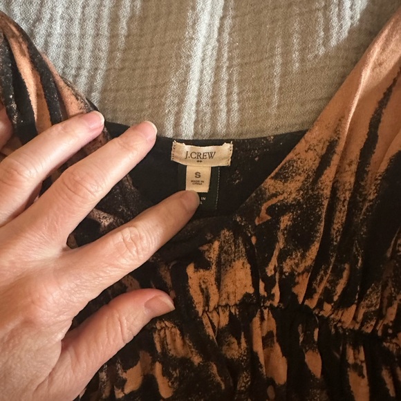 J. Crew Black and Tan Patterned Dress - Picture 5 of 5